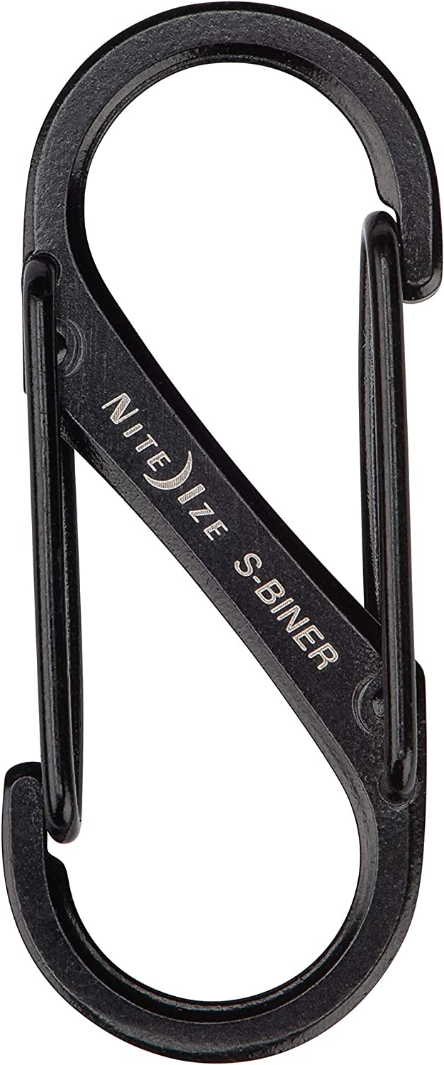 Nite Ize S-Biner Stainless Steel Dual Carabiner #2, Black