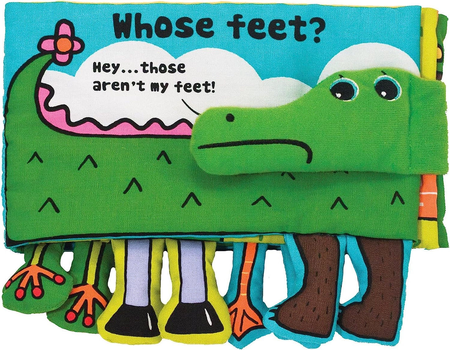 Melissa & Doug Soft Activity Baby Book - Whose Feet?