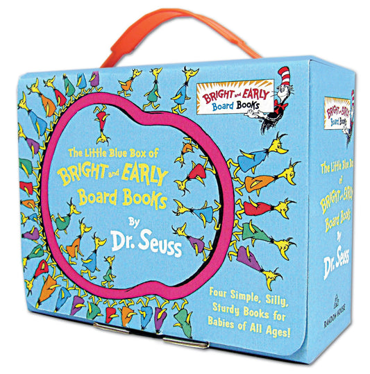 The Little Blue Box of Bright and Early Board Books by Dr. Seuss: Hop on Pop; Oh, the Thinks You Can Think!; Ten Apples Up On Top!; The Shape of Me and Other Stuff